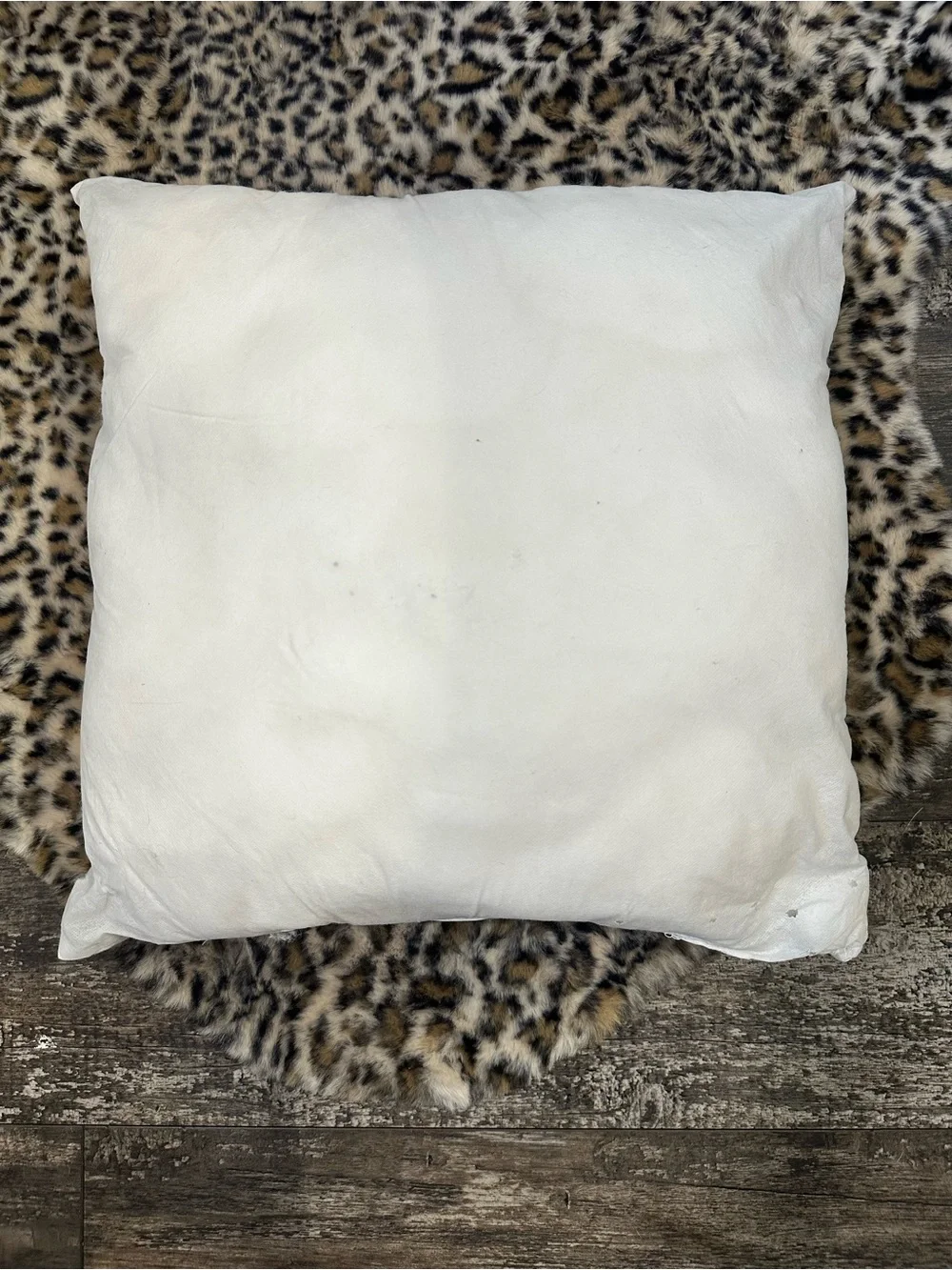 White Throw Pillow Inserts - set of 2 Plush Square